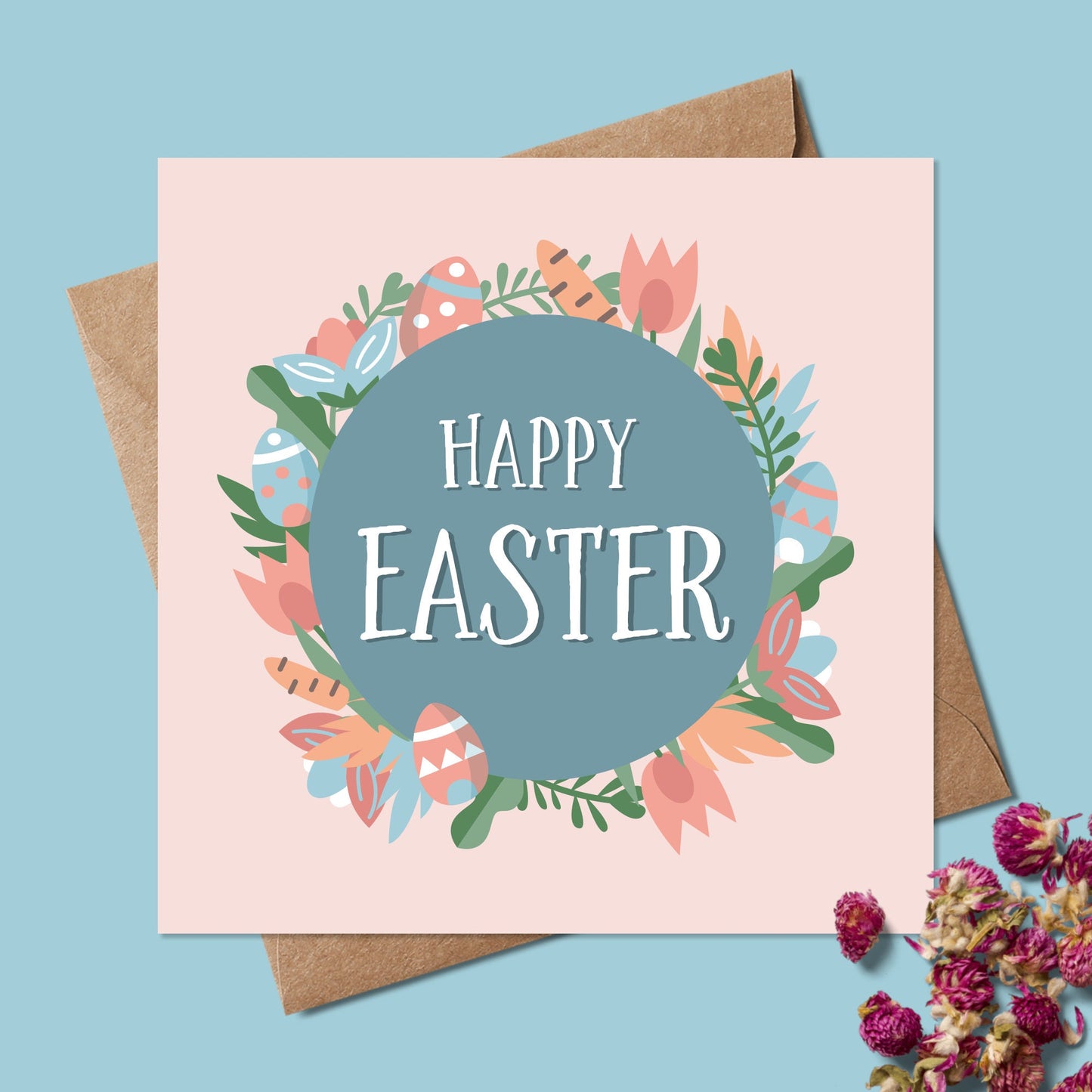 Easter card - Easter card for Daughter - Easter card for her - Friend Easter Card - Easter Cards - Easter eggs - Easter Flowers