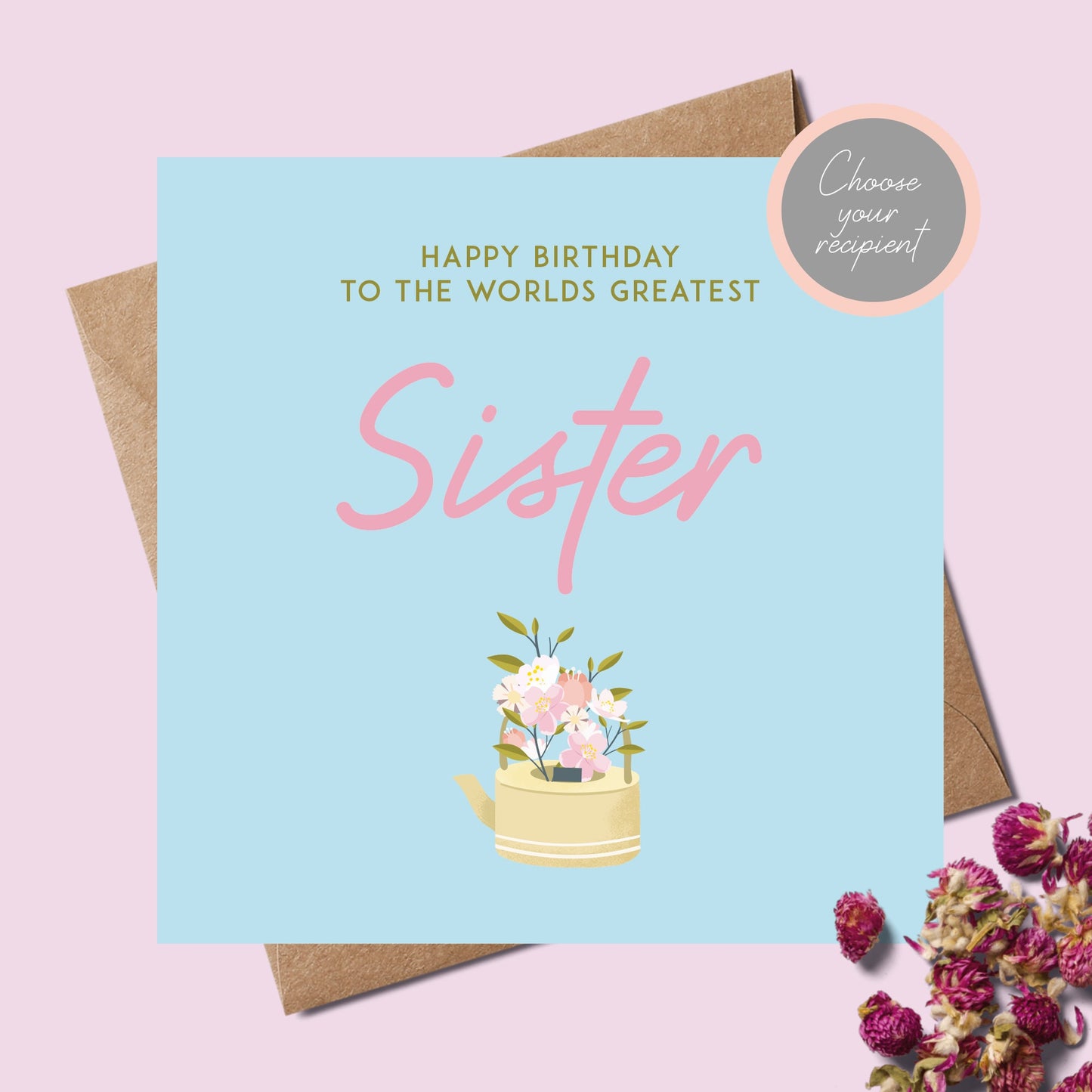 Sister Birthday Card - Personalised
