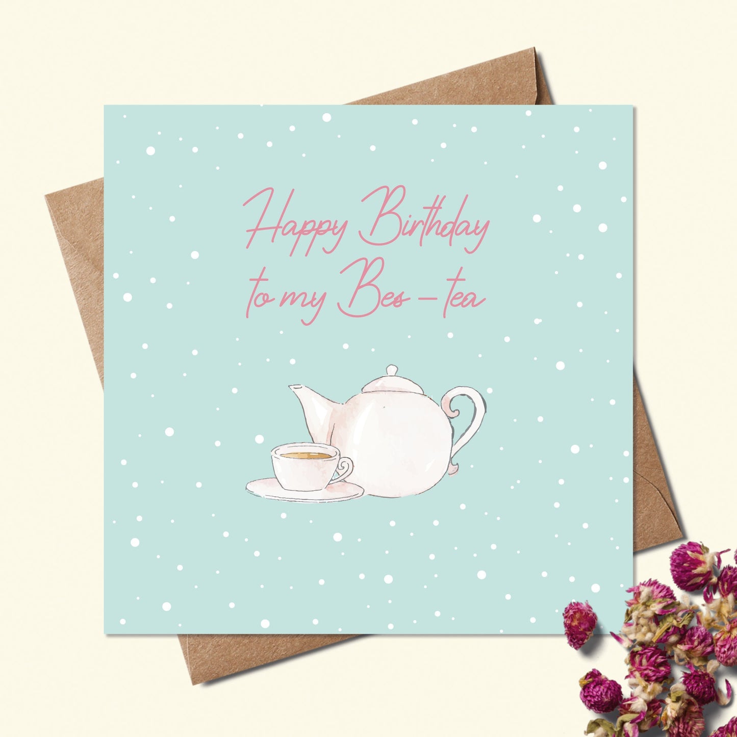 Personalised Best Friend Birthday Card - Gold Foil