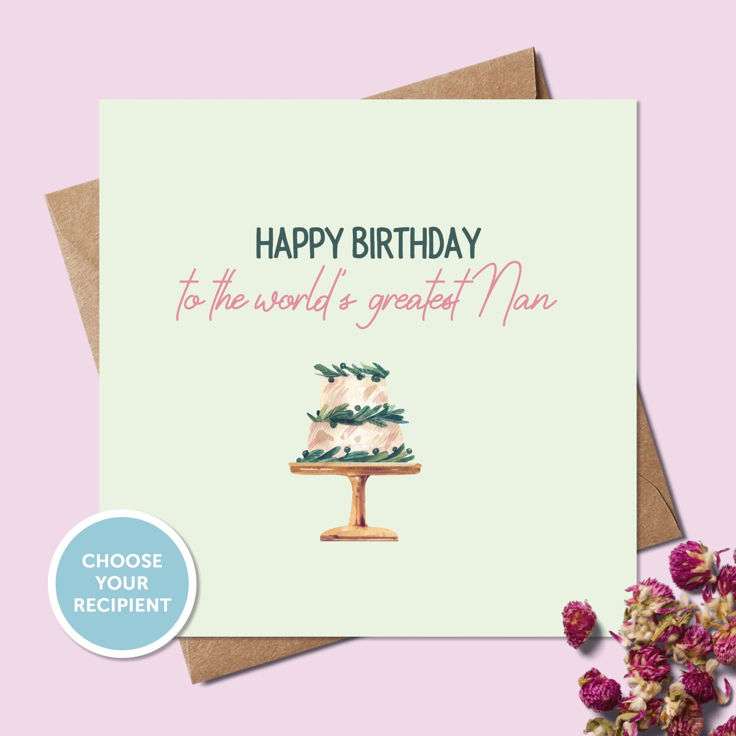Personalised Birthday Card for Her