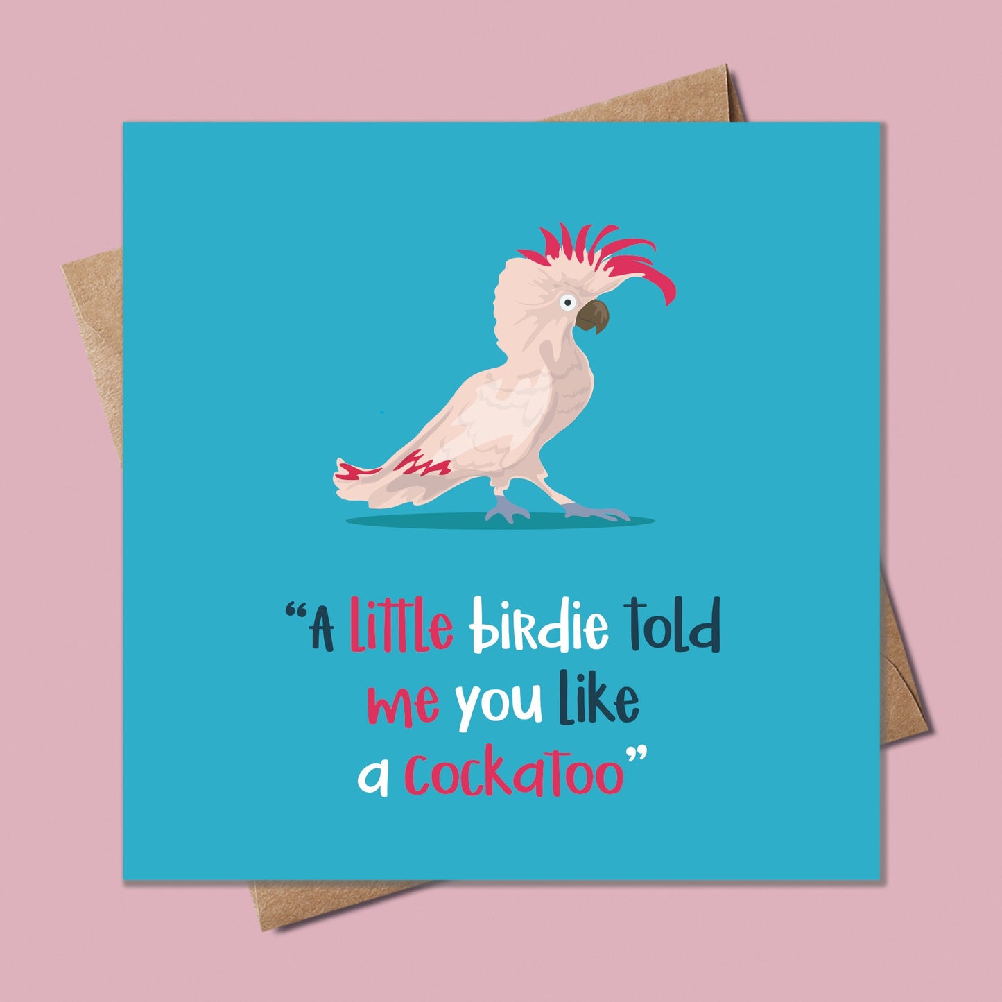 Funny Cockatoo Birthday Card Personalised