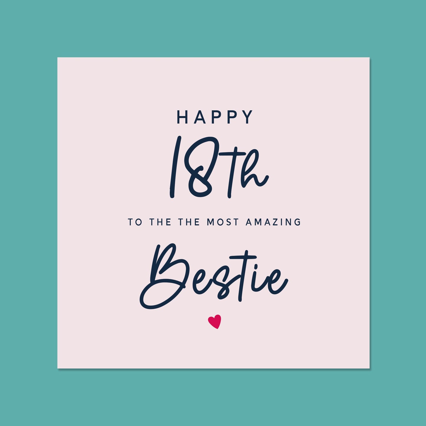 Any age Birthday Card for Friend, 18th Bestie Birthday Card, 30th Birthday Card For Best Friend, Best Friend Birthday Card, Bestie Card