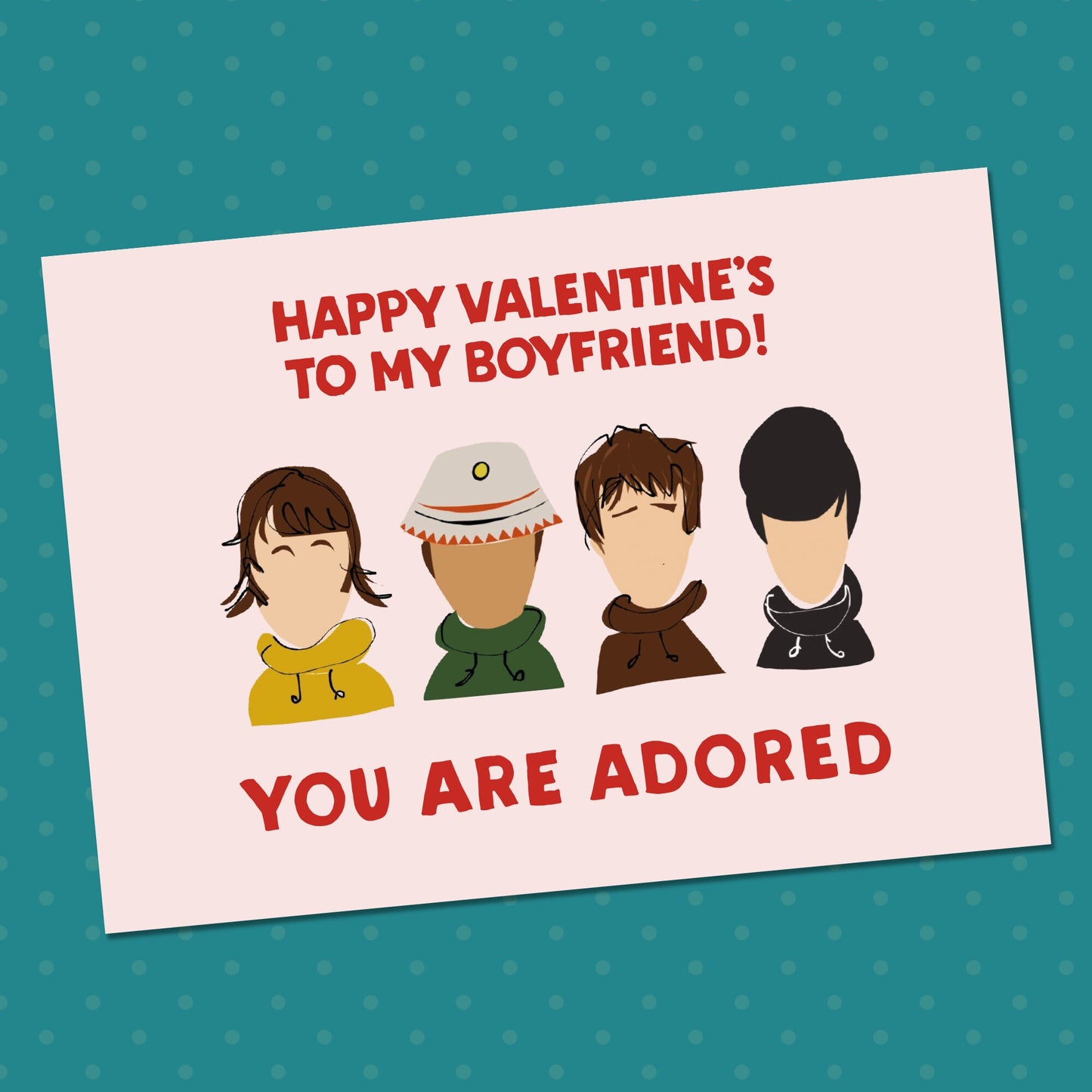 Funny Valentines card, Personalised Stone Roses Valentines card - Valentines card For Boyfriend, Husband, Him