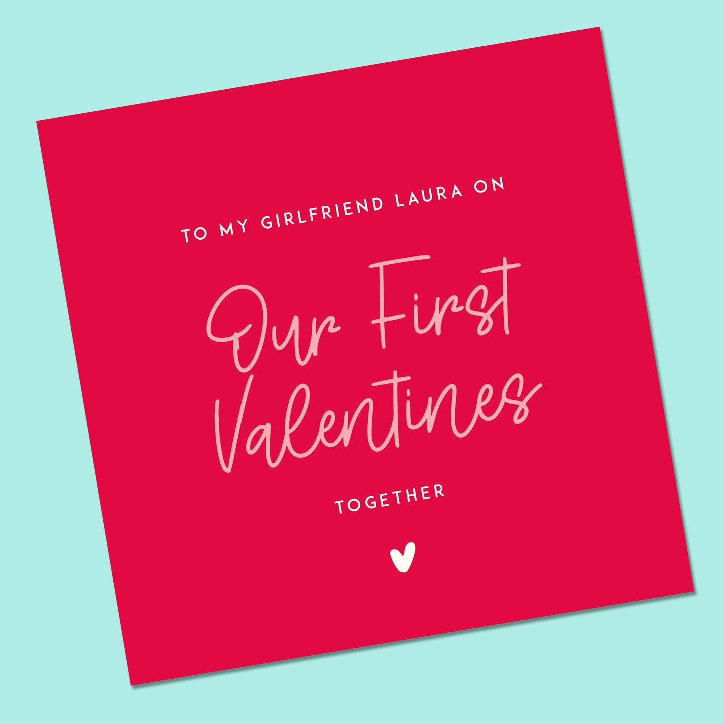 Valentine's Card 5x5" Blank 350gsm
