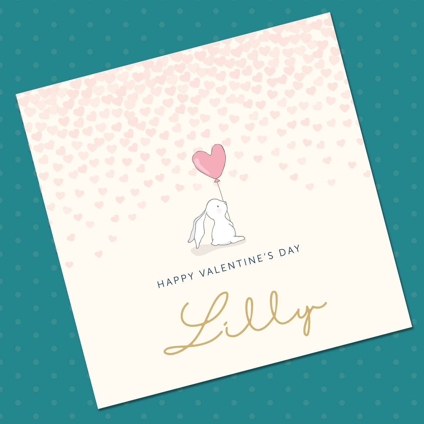 Simple Elegant Valentines Card - Blank Inside