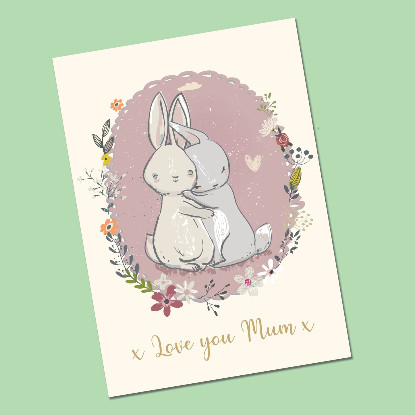 Mother's Day Card | Mothers Day Card | Cute Bunnies Mothers Day Card | Mummy Mothers day card | Card from Daughter | Card for Nana