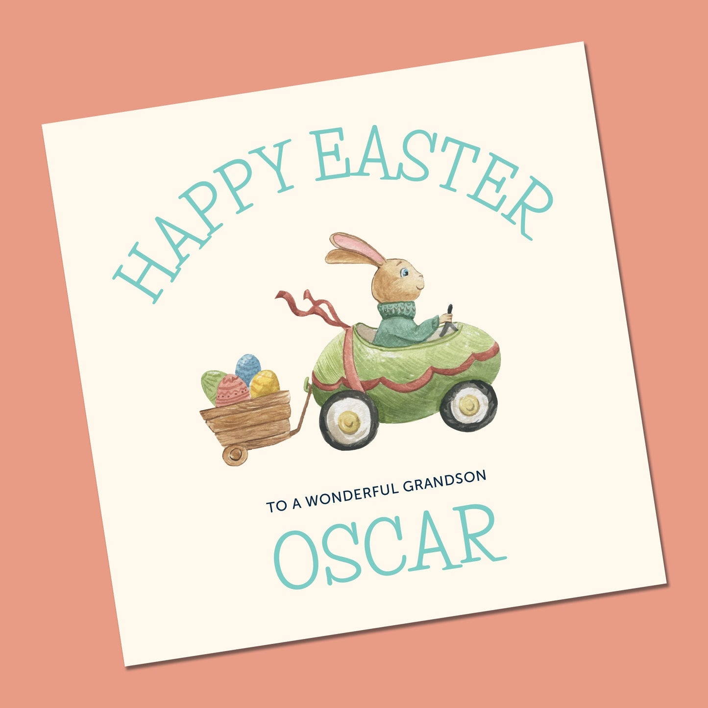 Personalised Happy First Easter / Happy Easter Card - 1st Easter - Baby's First Easter Card - Baby Easter - Baby Girl Easter Card