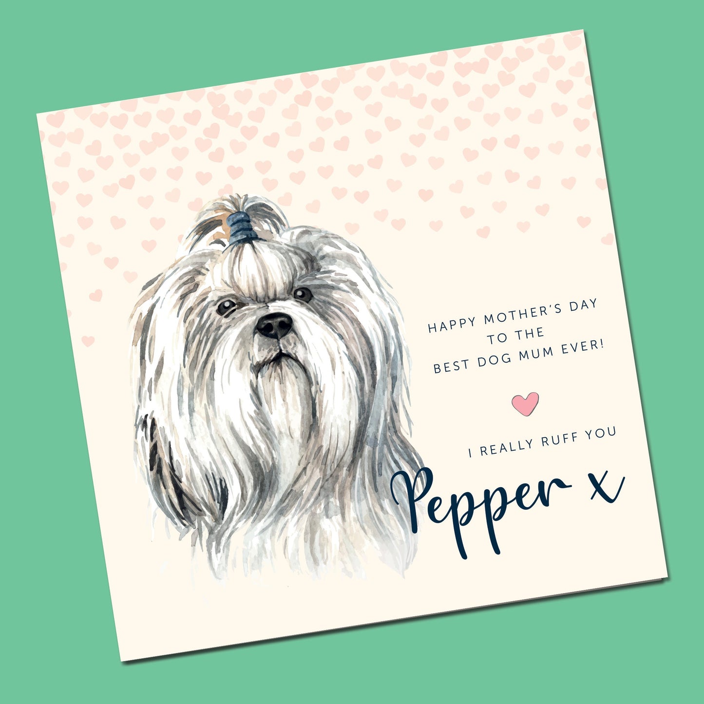 Dog mum, Mothers day card, Personalised, Cockerpoo, Shih tzu, Frenchie mothers day card, dog mum card, mothers day gift from the dog