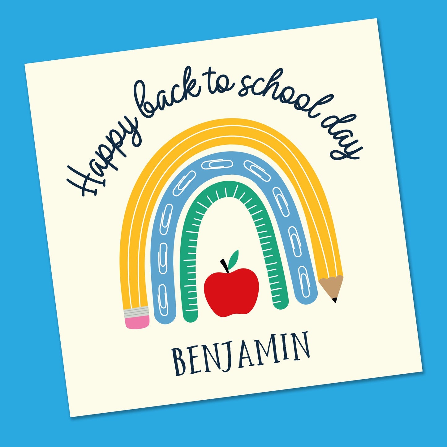 First Day at School Card - Personalised