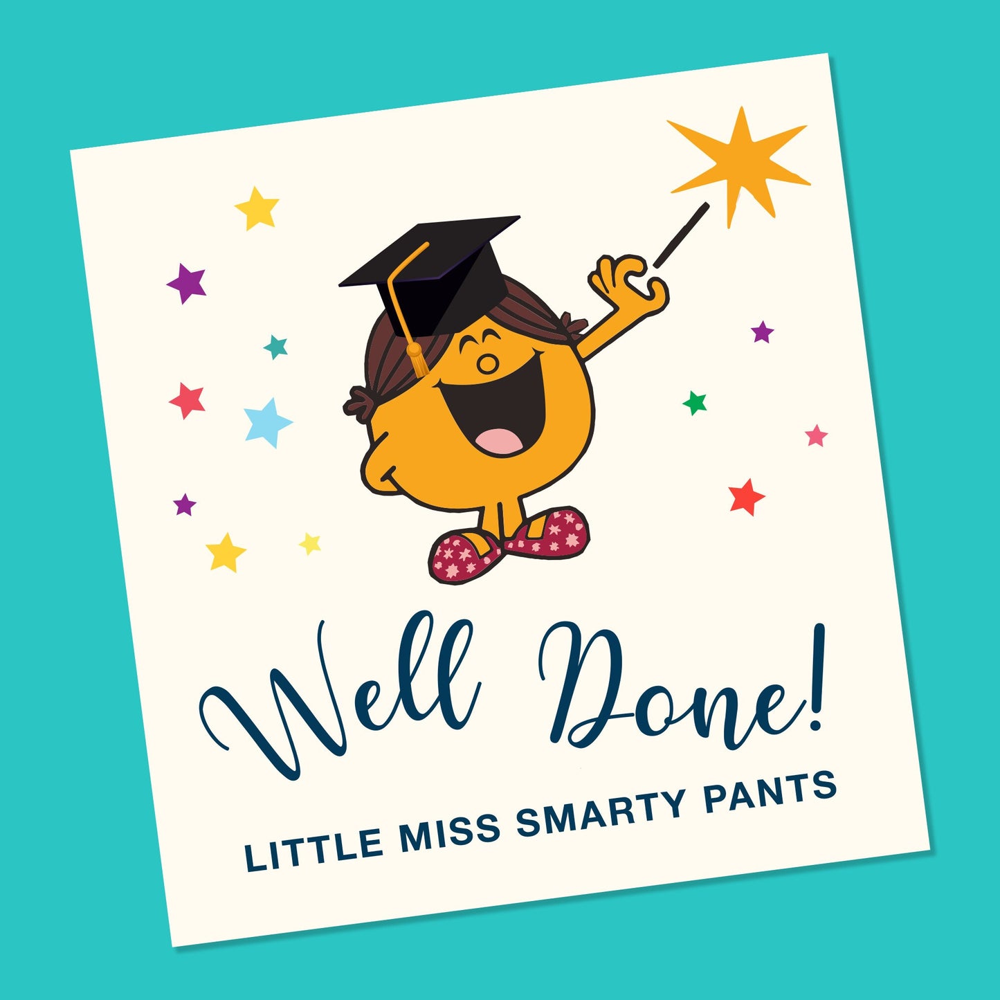 Personalised Graduation Card - Graduated gift - Celebration Card - Graduation Greeting Card - Girl Graduation Card - Mr Men Card