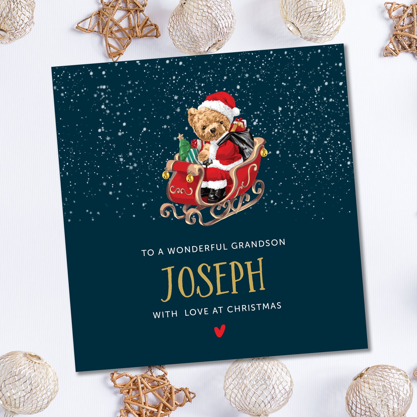 Son Christmas Card | Personalised Christmas Card for son | Grandson Christmas card | Son Christmas Gift | Christmas card for Boy