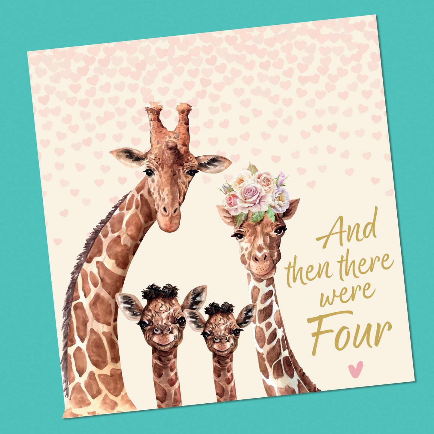 Personalised New Baby Card 6"x6" Boy Girl