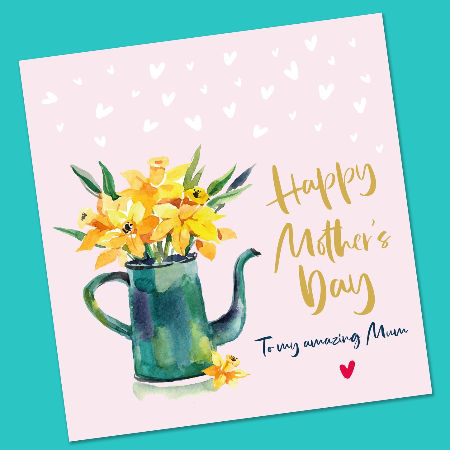 Mother's Day Card | Mothers Day Card | Floral Mothers Day Card | Daffodils Mothers day card | Card from Daughter | Handmade Card