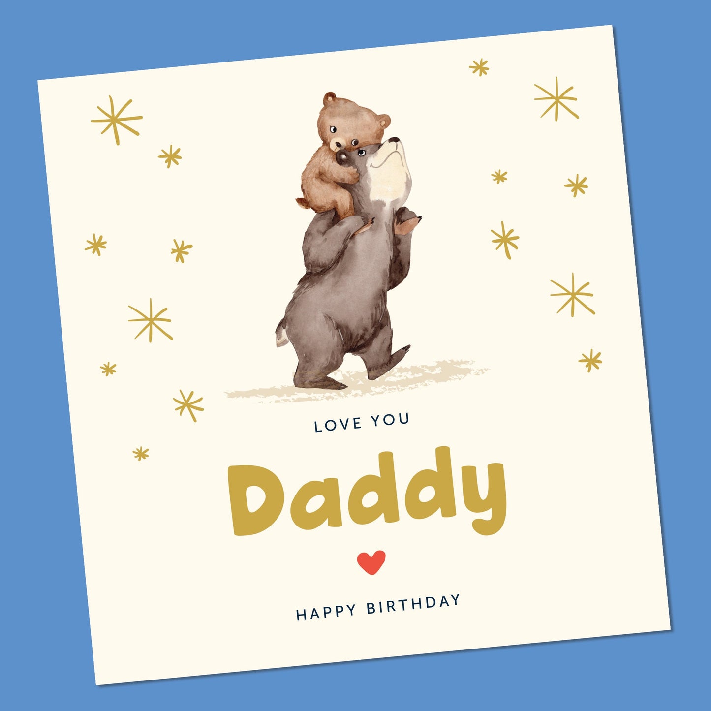 Child Birthday Card To Daddy | 6" x 8"