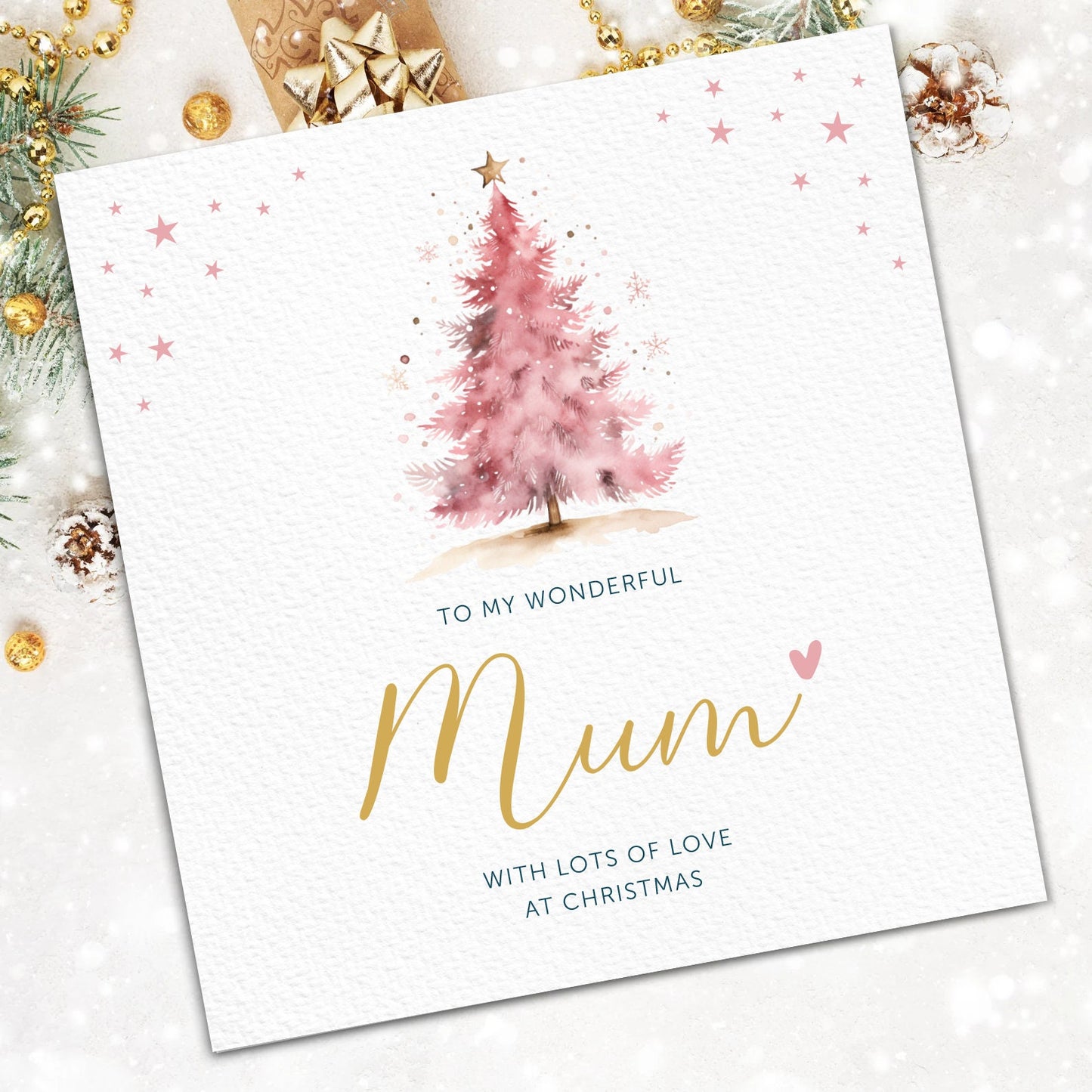 Mum Christmas Card 6" x 8" Personalised