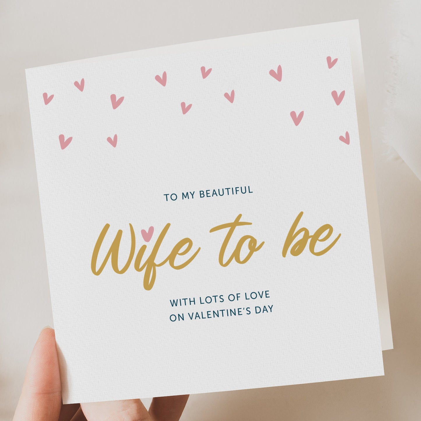 wife to be valentine card