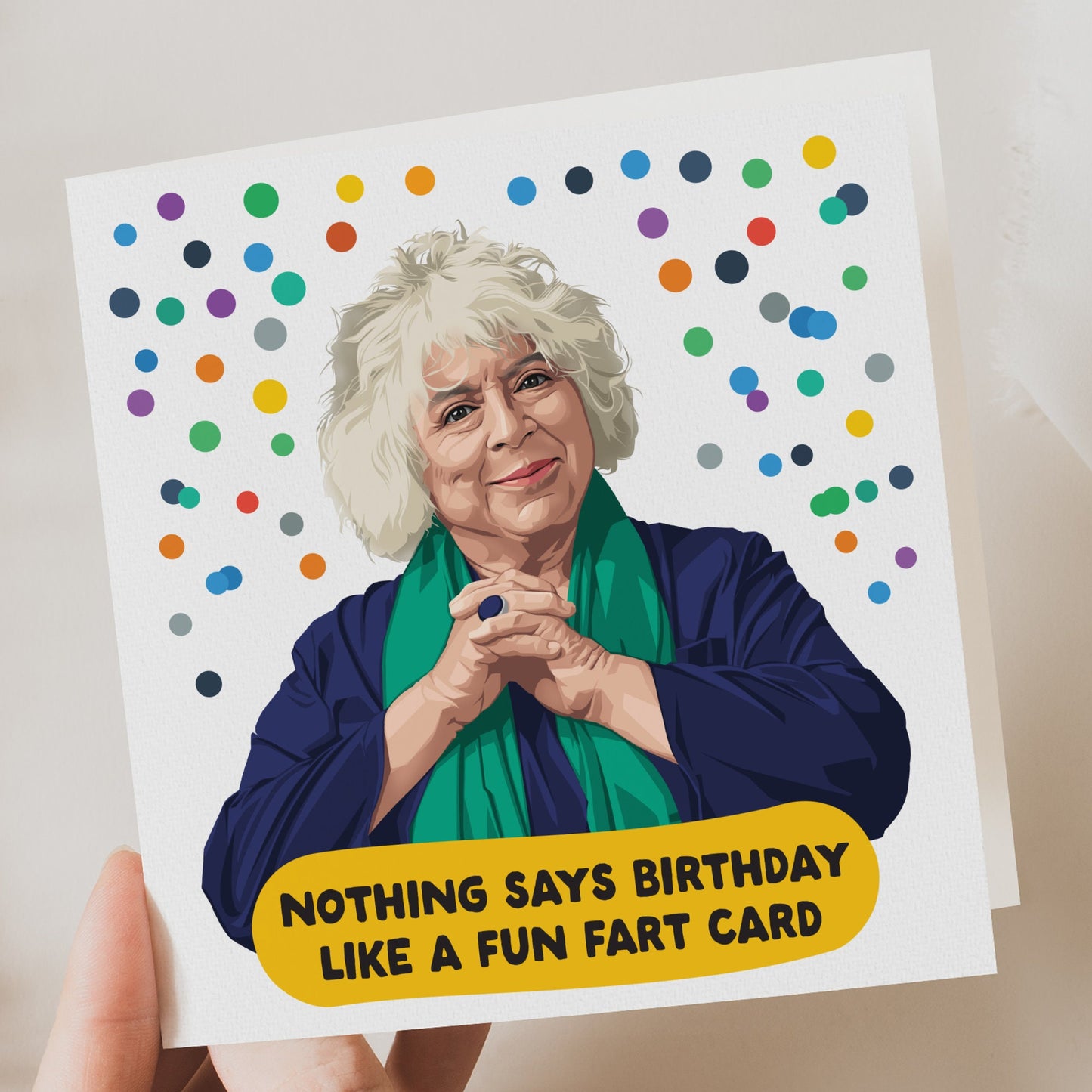 Miriam Birthday Card Funny Fart Card