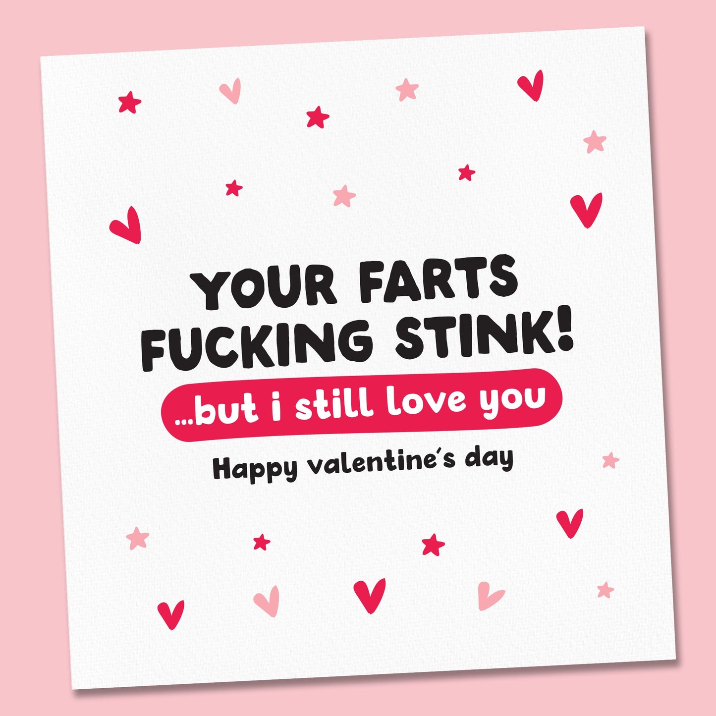 Funny valentines card, rude card
