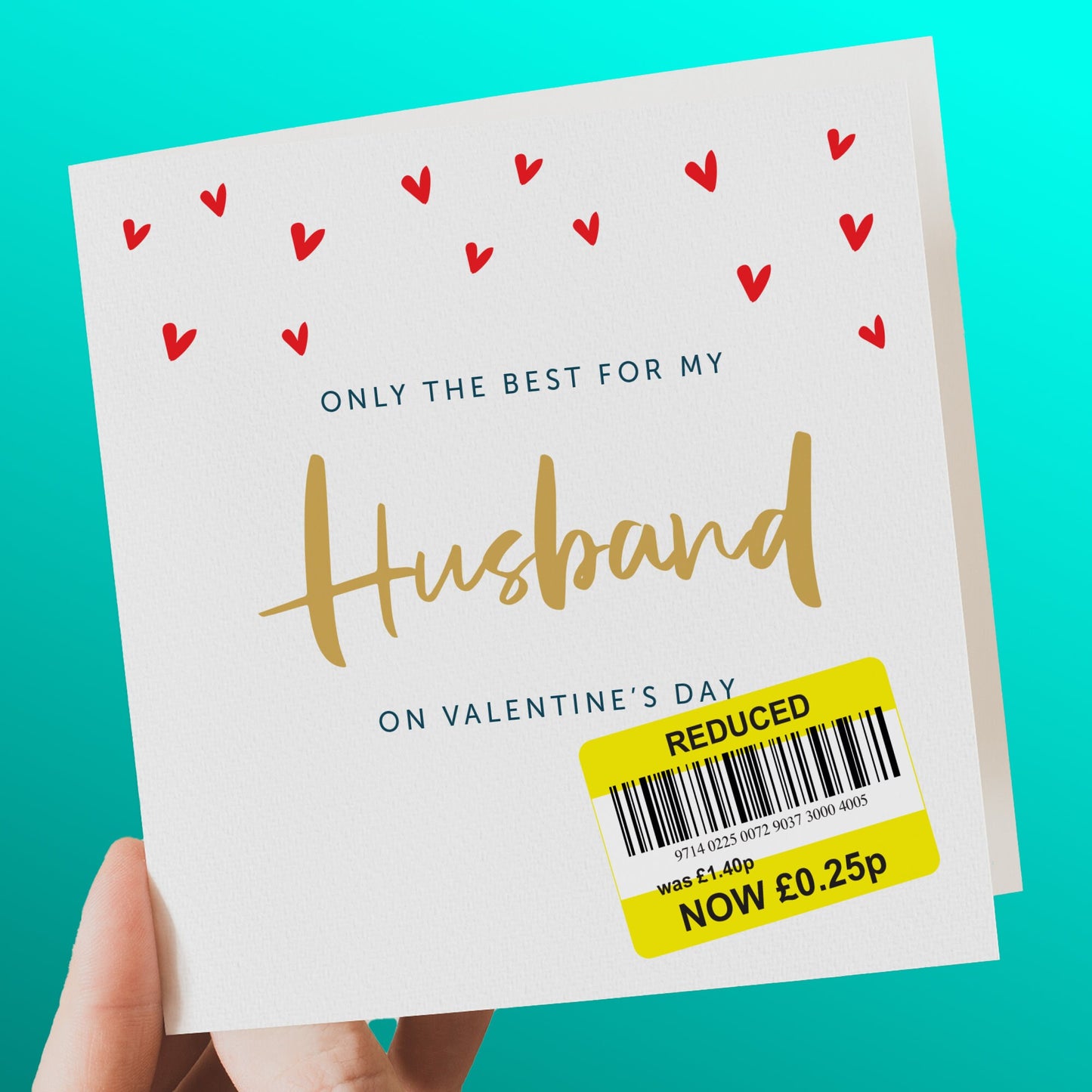Funny Valentine Card for Husband - 6" x 8"
