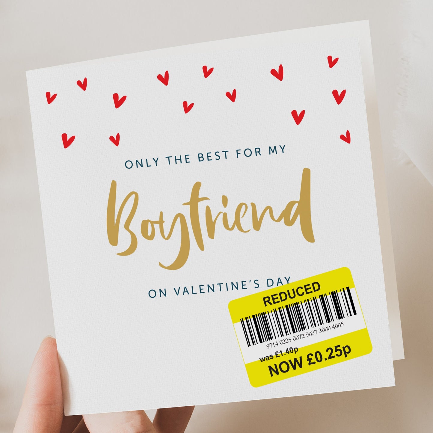 Funny boyfriend valentines card