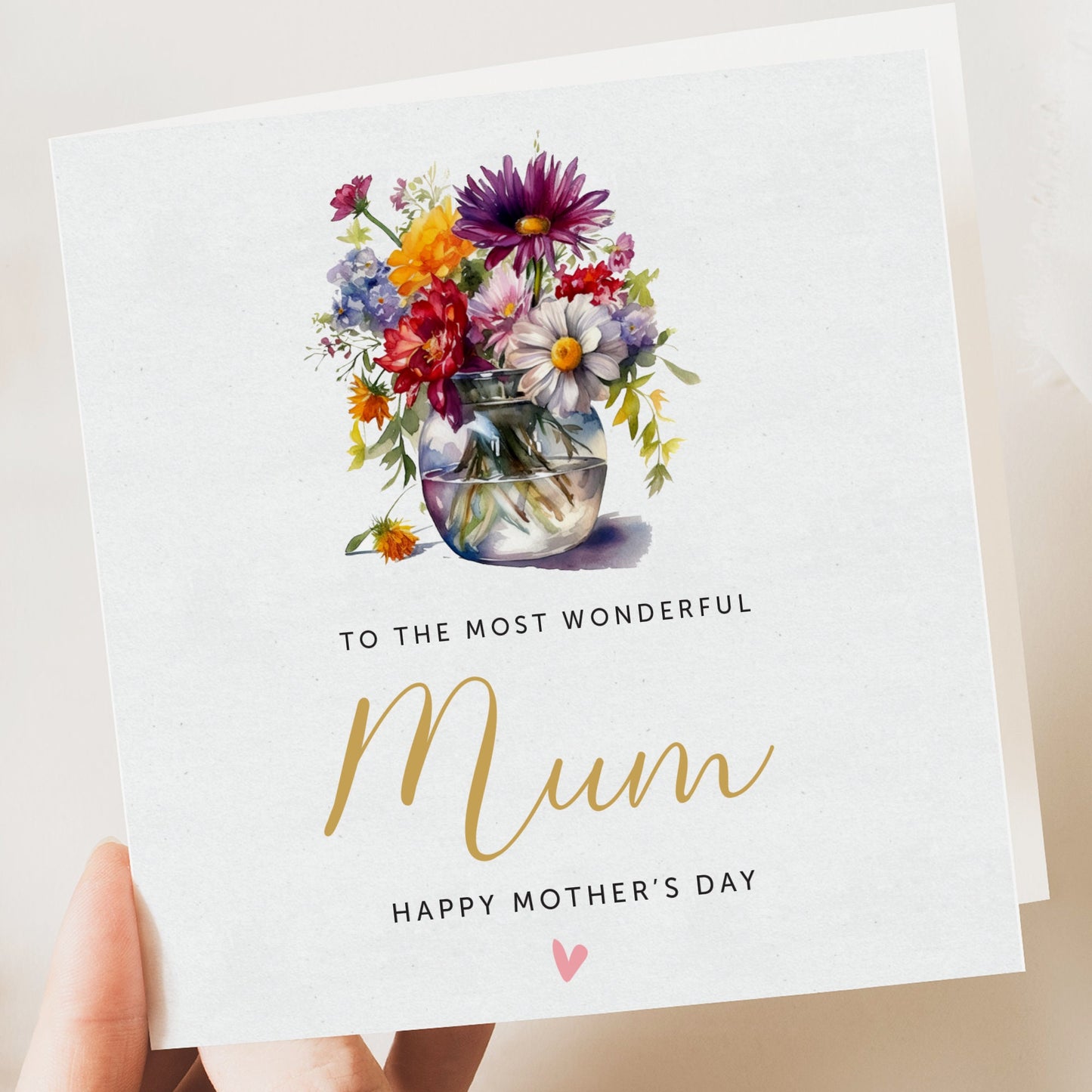 Floral mothers day card