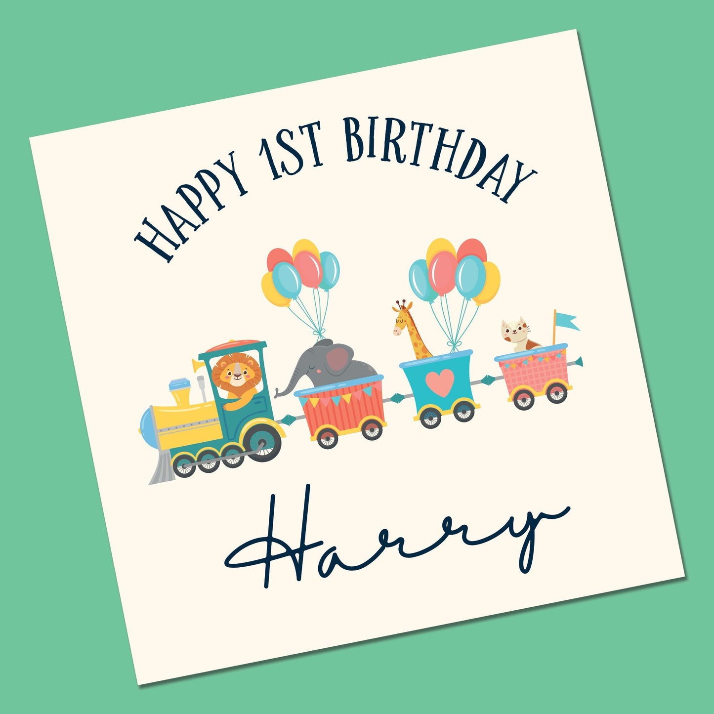 Dinosaur Birthday Card - Personalised Any Age