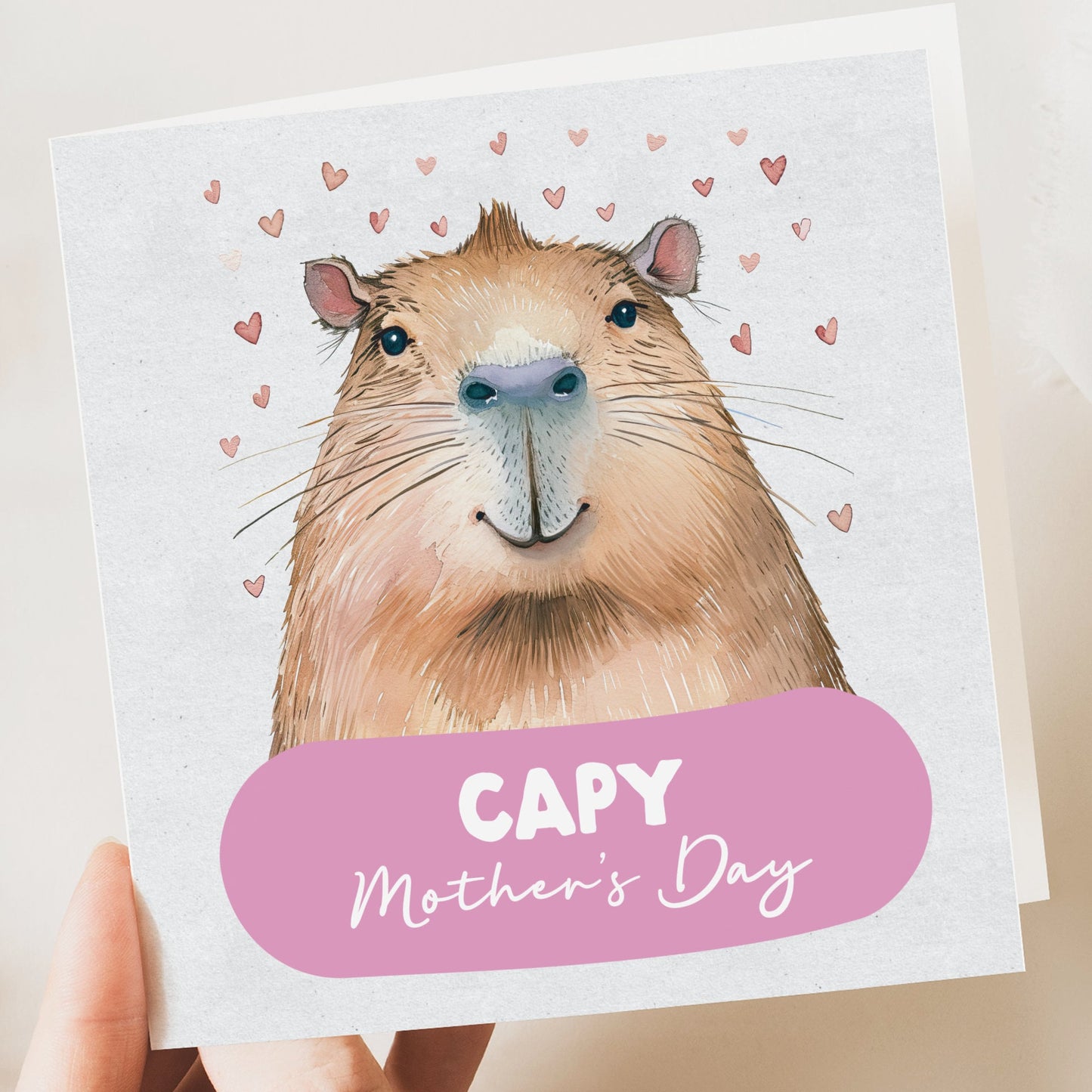 Capybara Mothers day card