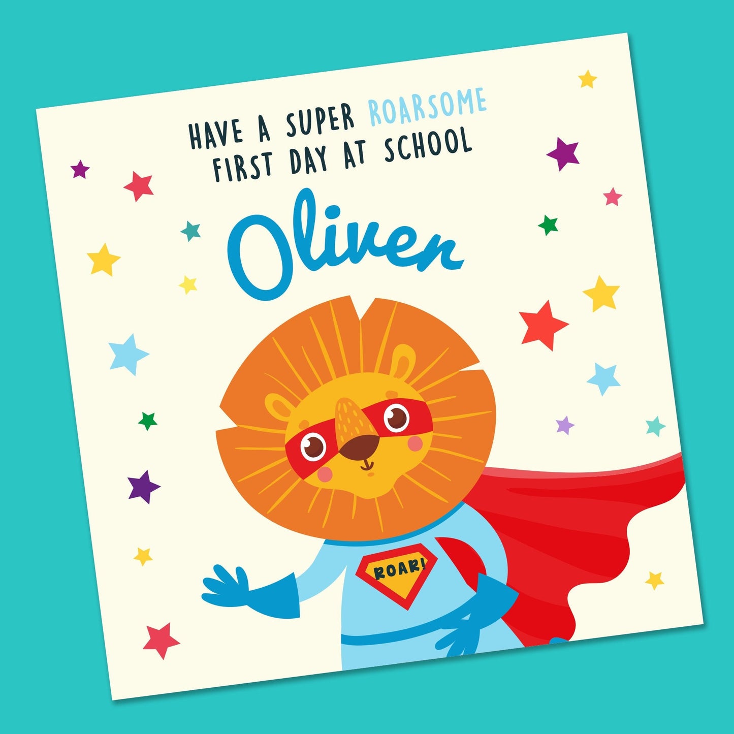 First Day at School Card - Personalised