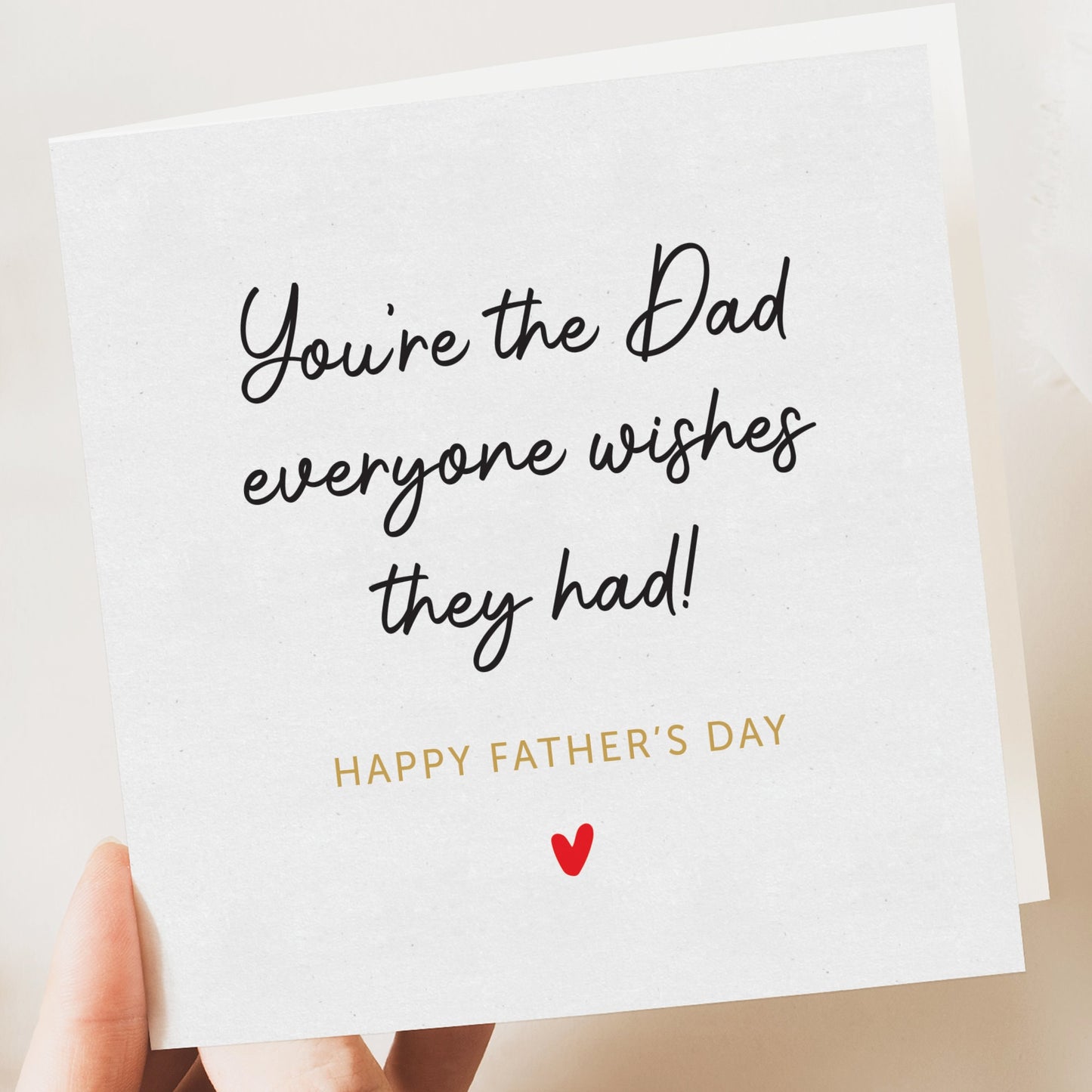Father's Day Card - Personalised Blank Inside