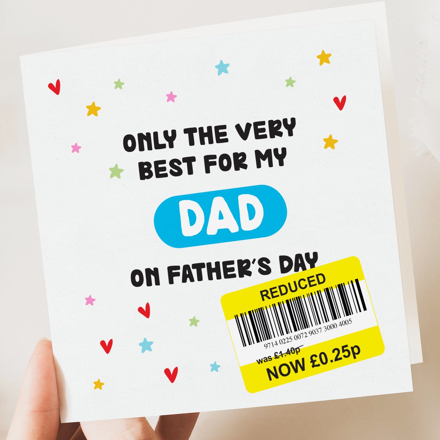 Funny Father's Day Card - Personalizable 6" or 8"