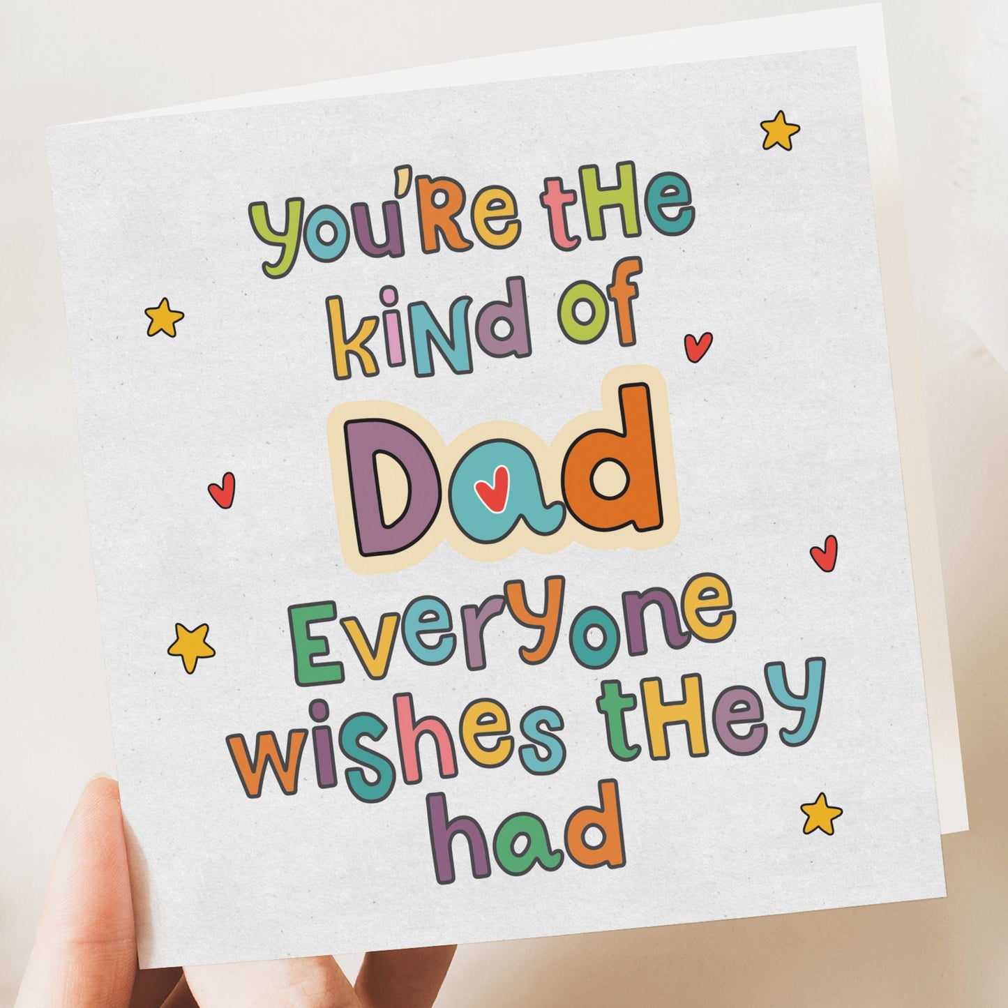 fathers day card, Father's day card, Simple Father’s Day card, Father’s Day Gift, Fathers Day from daughter or son