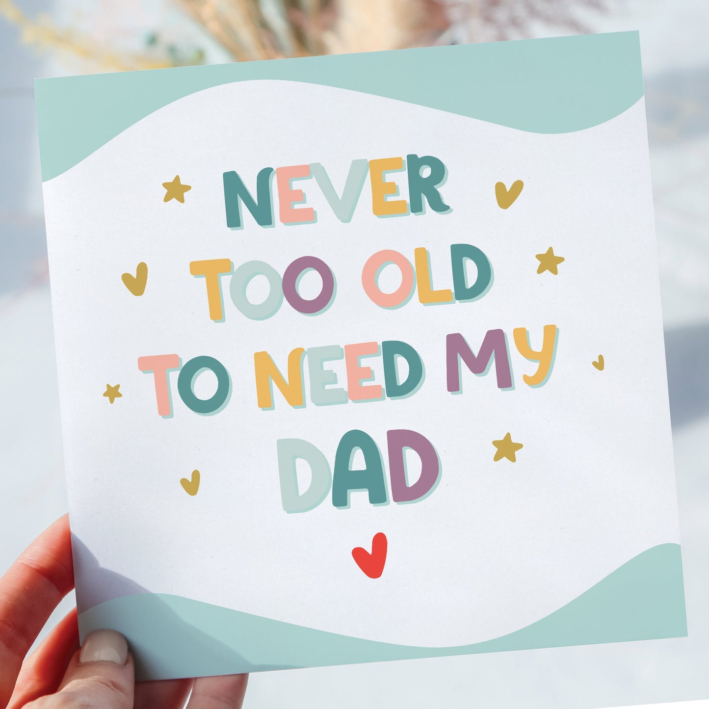 Sentimental heartfelt Fathers Day card