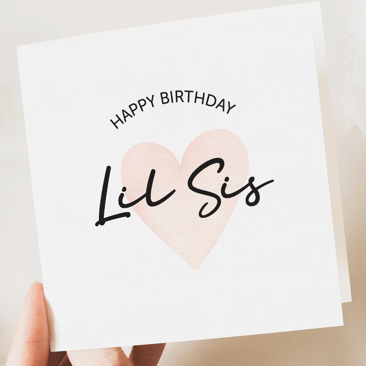 birthday card for Little sister