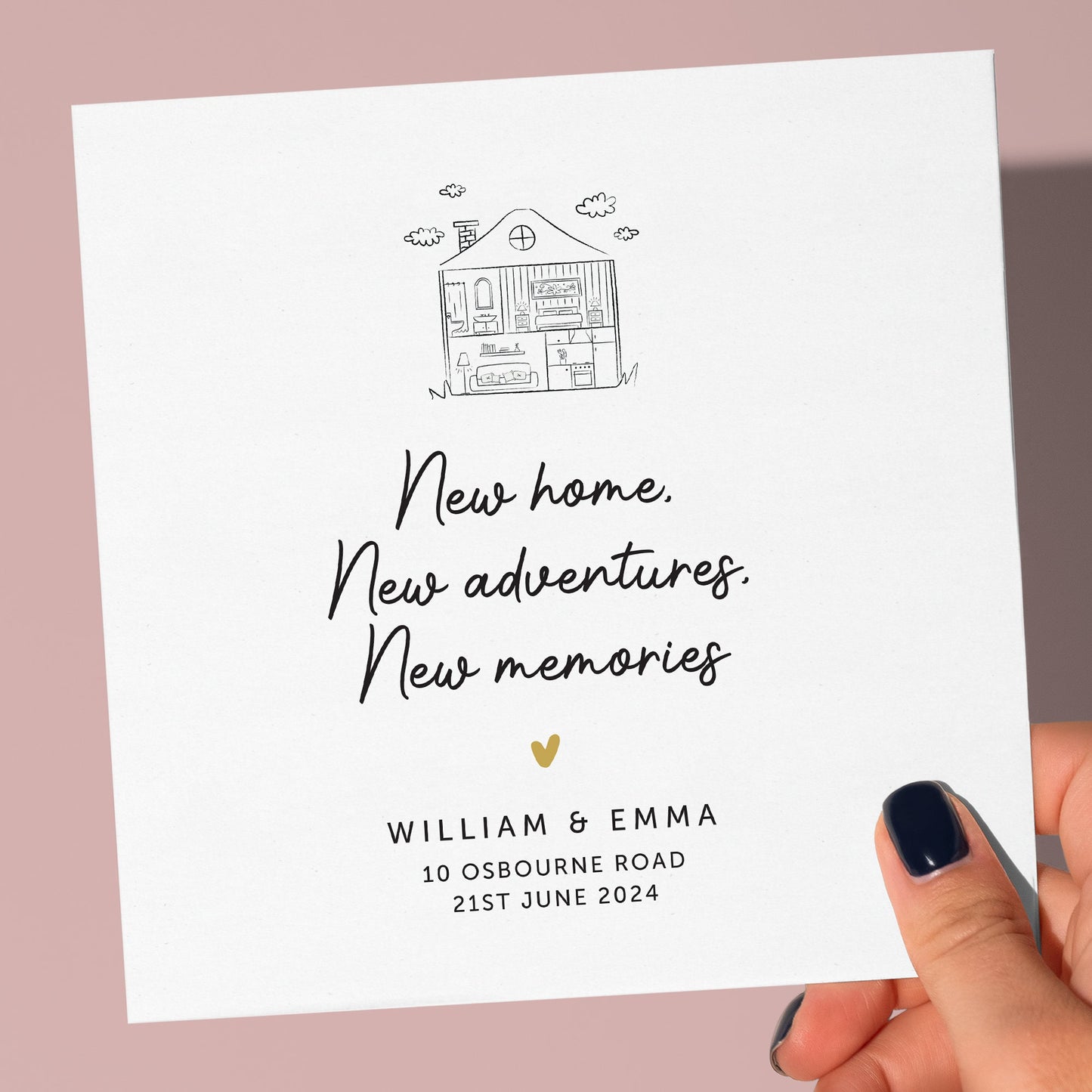 personalised new home card