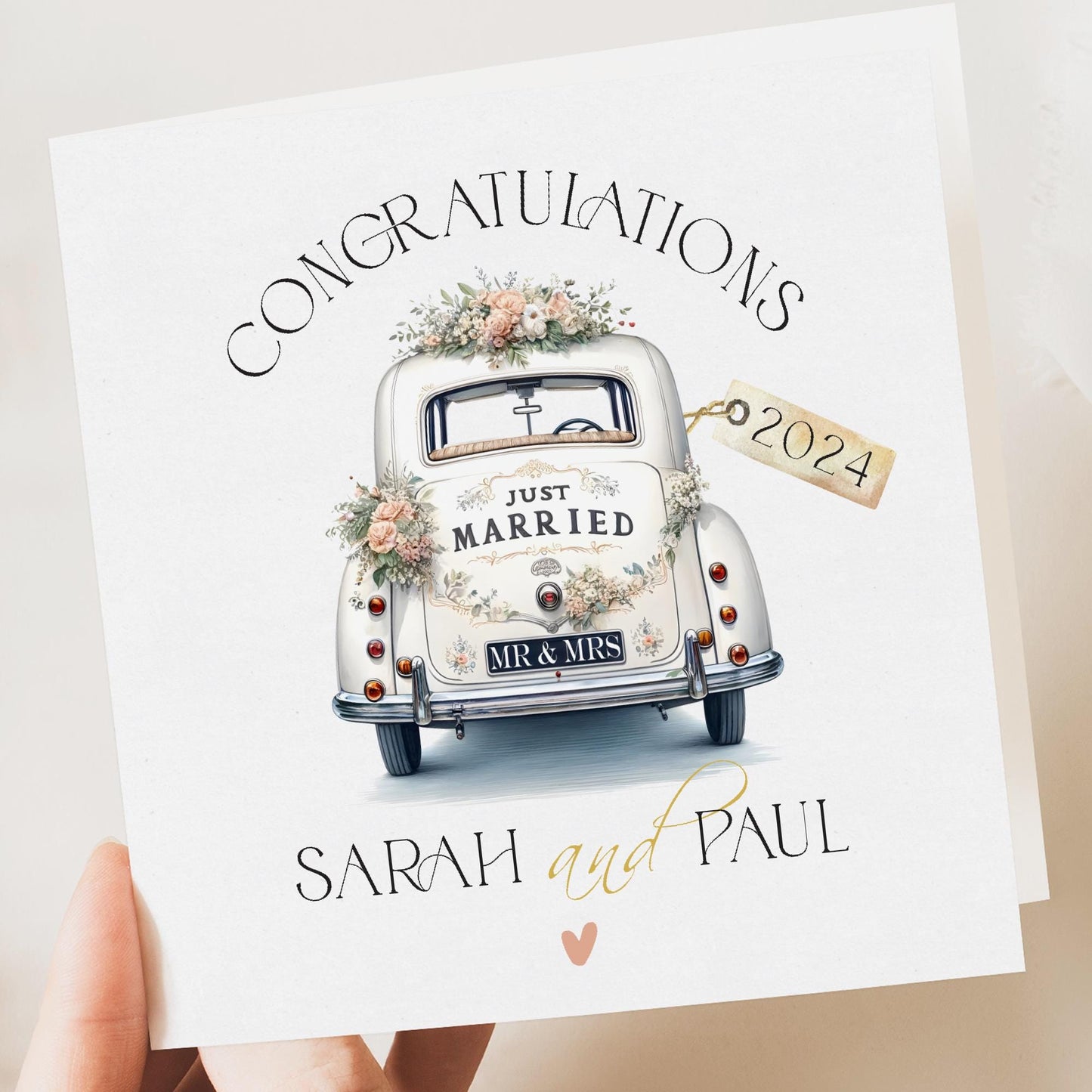 Personalised Wedding Card