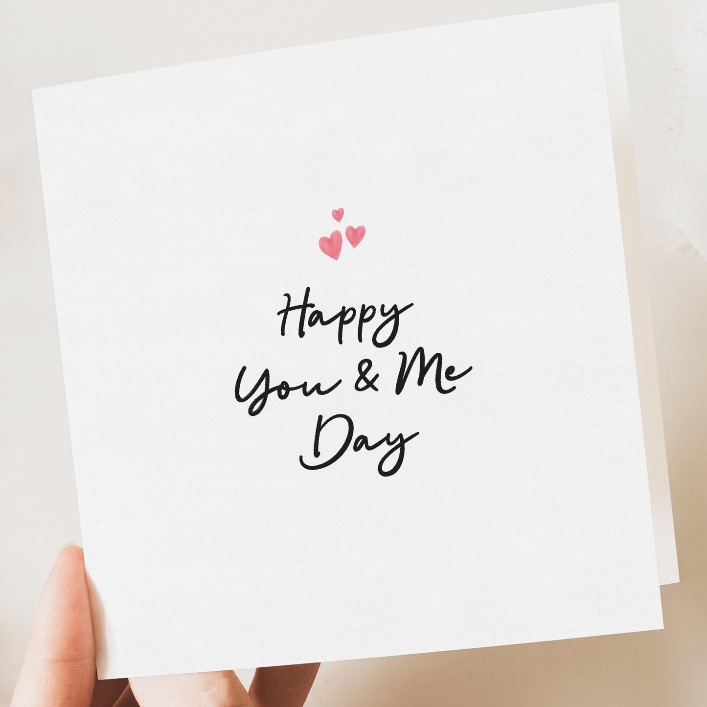 Anniversary Card - Happy You And Me Day - Anniversary Card - Love Card - Personalised Card