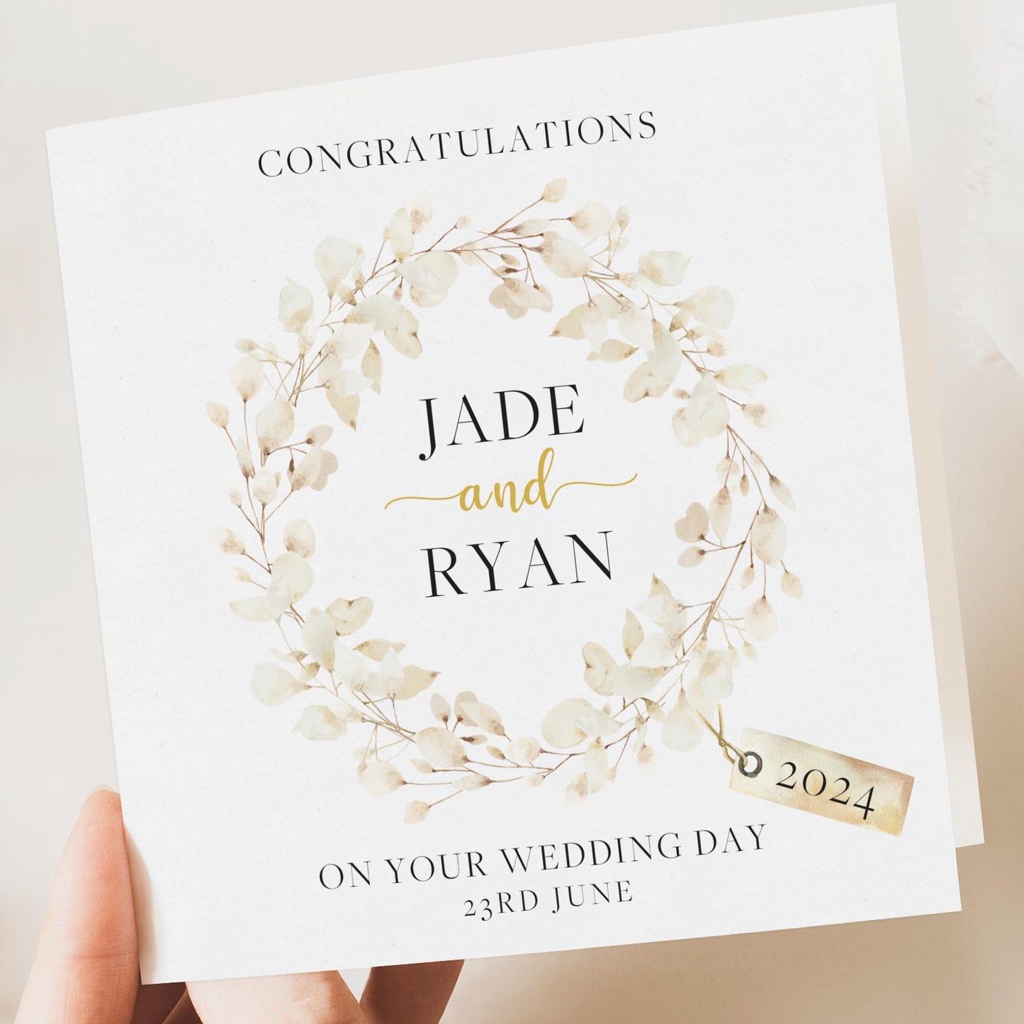 Personalised Wedding Card