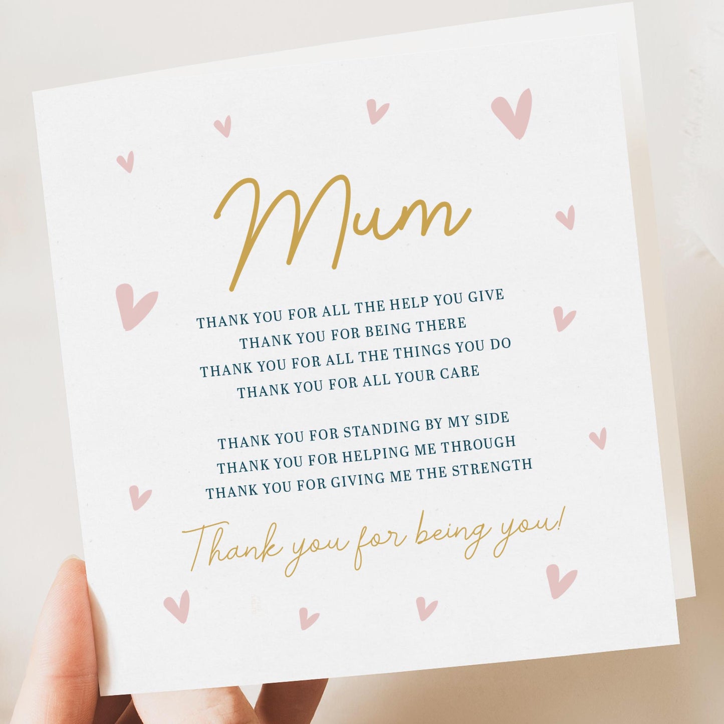 Poem Mothers day card 2025
