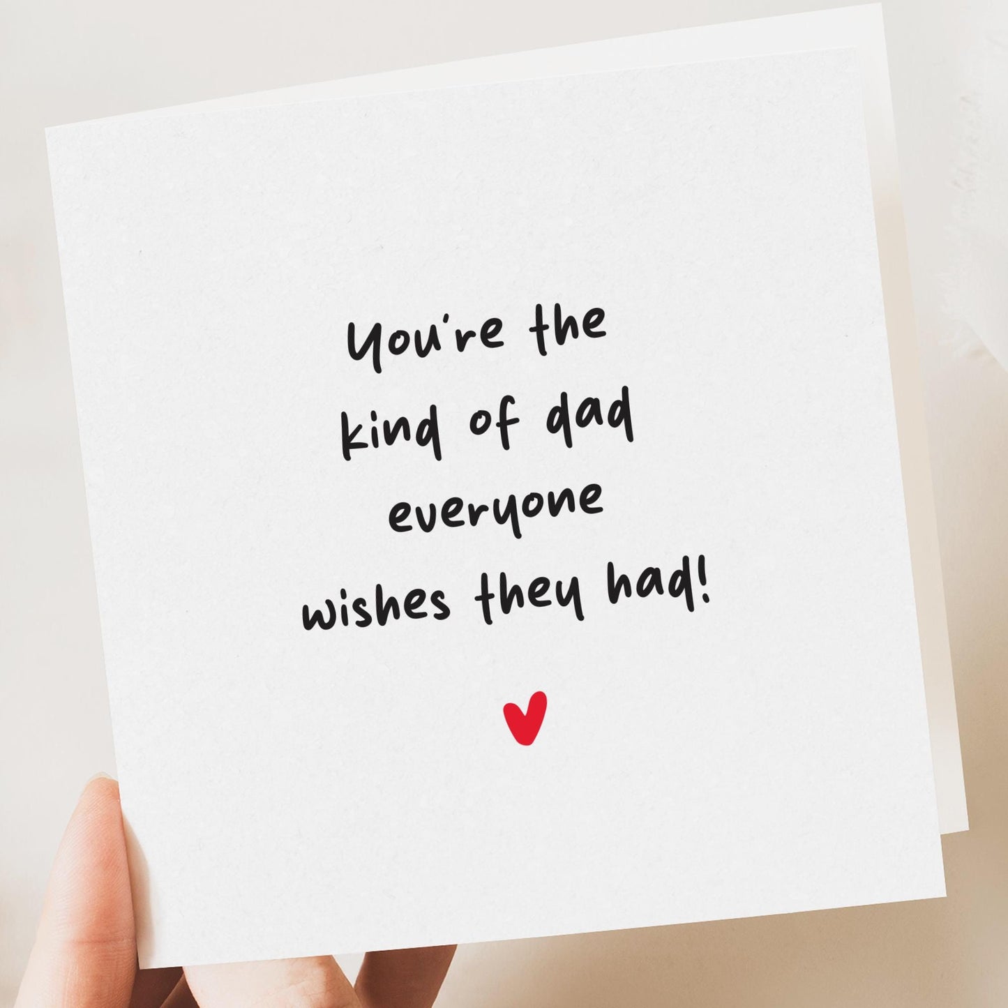 Traditional fathers day card, Father's day card, Simple Father’s Day card, Father’s Day Gift, Fathers Day from daughter or son