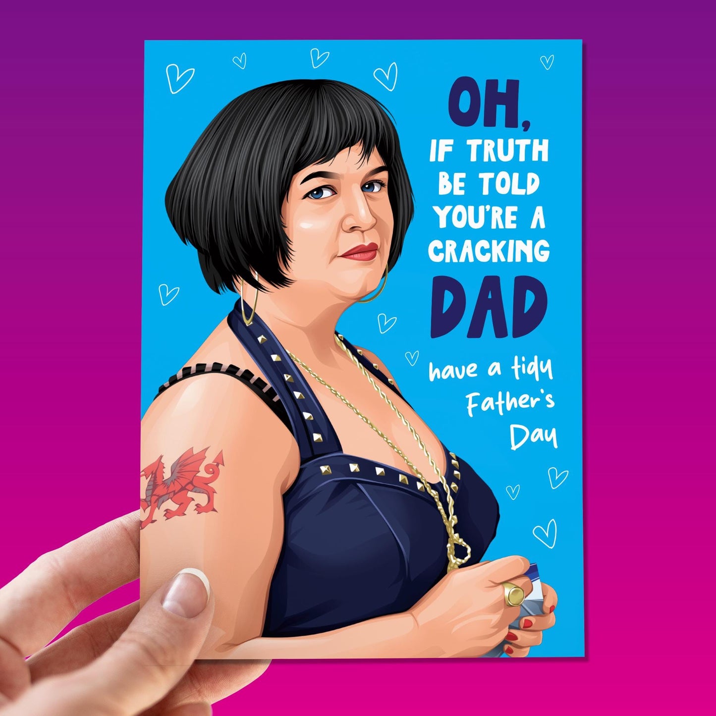 Father's Day card, Funny Fathers Day card, Dad, Fathers Day gift, Funny, Daddy, Card for Dad, Funny Nessa, gavin and stacey card