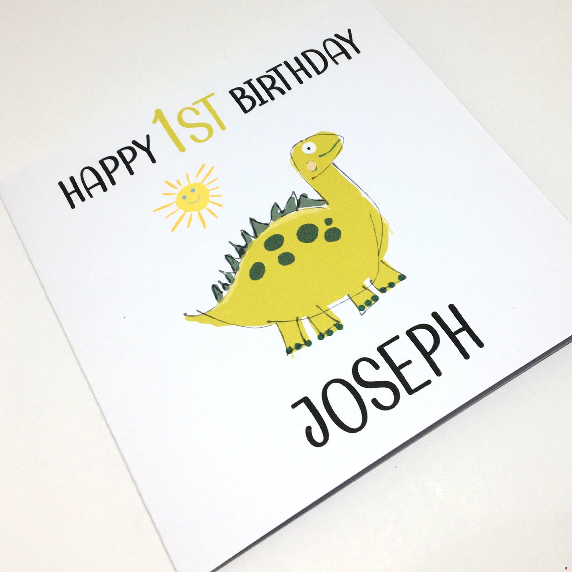 1st Personalised Childrens Birthday Card