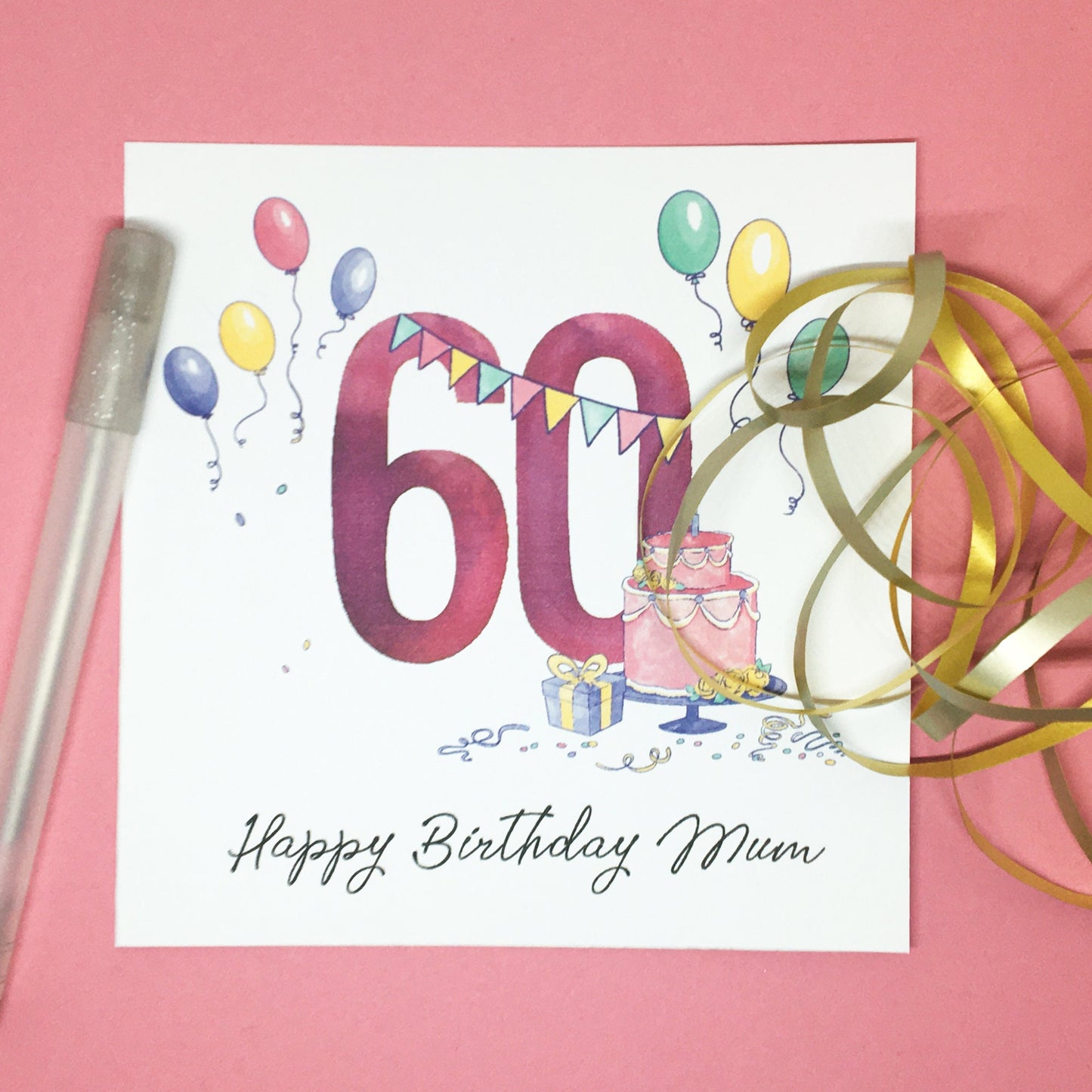 Personalised Birthday Card - Watercolour