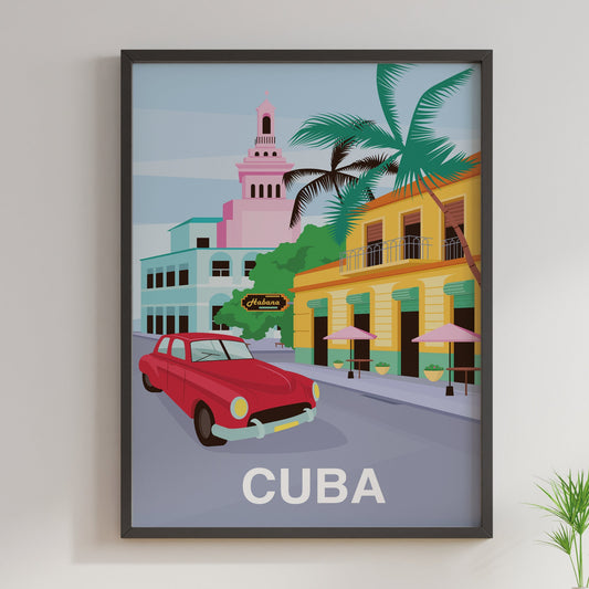 Cuba Travel Poster - Print - FREE DELIVERY