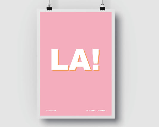 It's a Sin LA Inspired Poster Print
