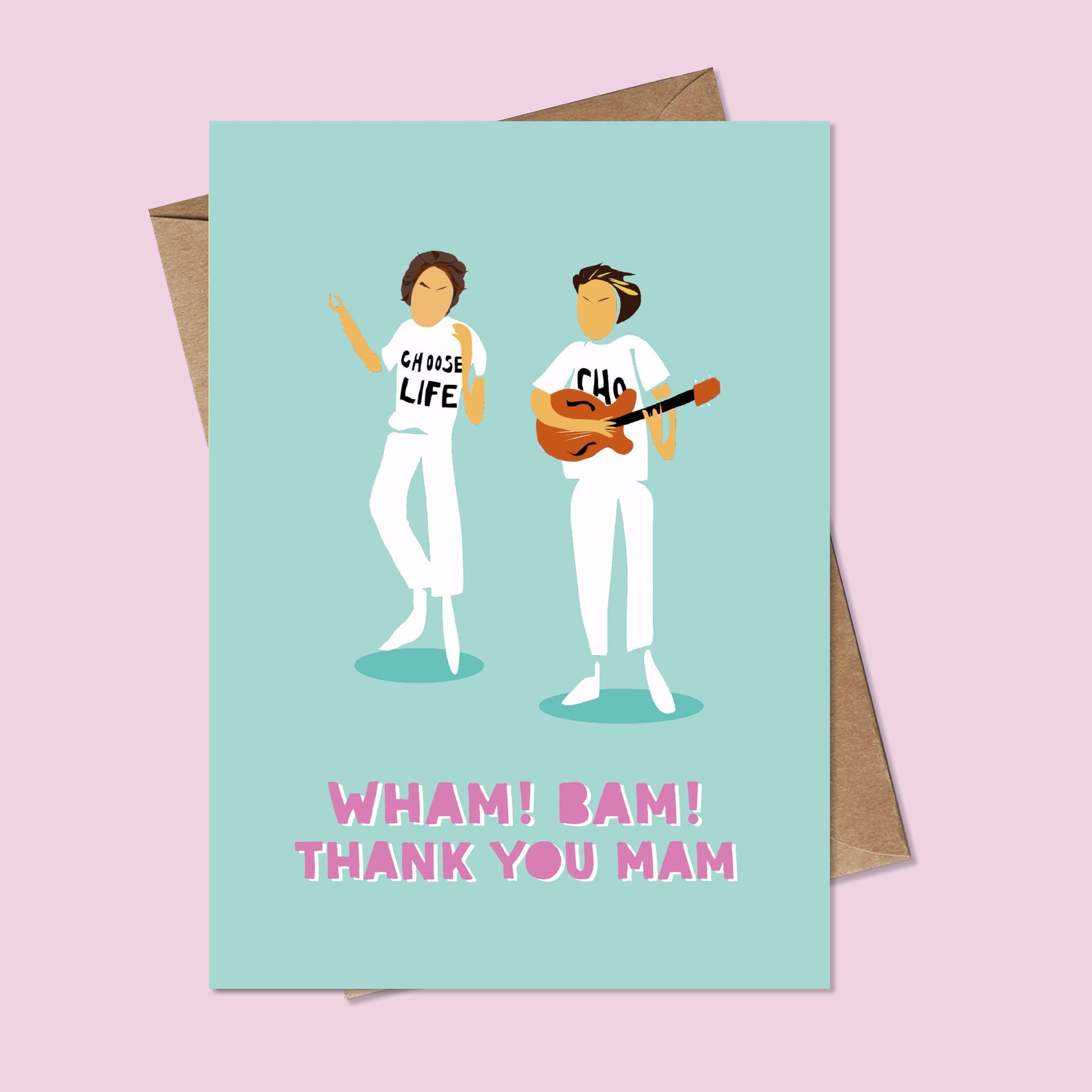 Wham Birthday Card, Wham Bam thank you Mam, Funny wham card