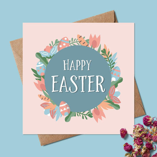 Easter card - Easter card for Daughter - Easter card for her - Friend Easter Card - Easter Cards - Easter eggs - Easter Flowers