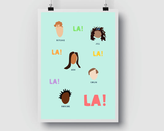 LA! It's a Sin Inspired Poster Print