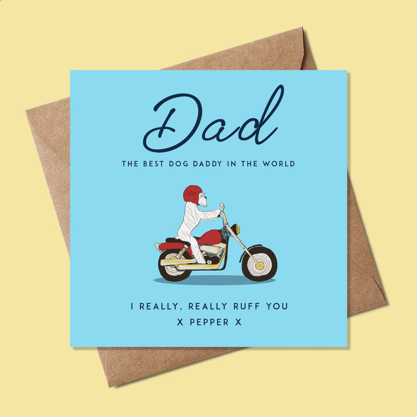 Father's day card from the dog, Funny Fathers Day Card, Funny Fathers Day Card card from the dog, Fathers Day Card, Card for Him