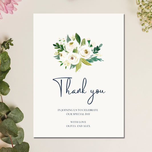 Thank you wedding Card, Personalised Wedding Card, Newlywed married card, wedding card for the happy couple