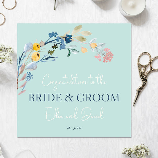 Wedding Card Personalised Blank Inside 135mm